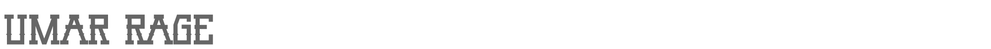 Umar Umar Rage.otf font preview